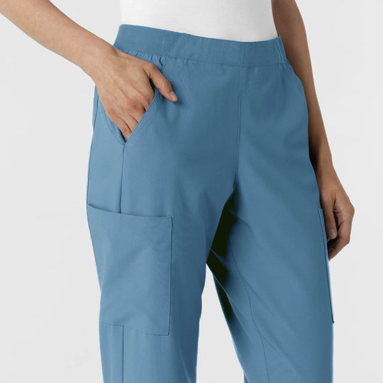 Wink Scrubs Women's Cargo Utility Scrub Pant Pacific Blue | scrub-supply.com
