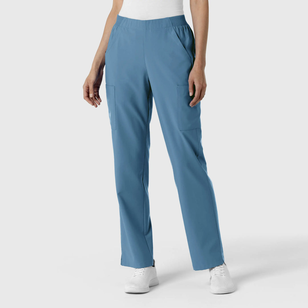 Wink Scrubs Women's Cargo Utility Scrub Pant Pacific Blue | scrub-supply.com