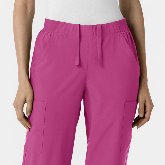 Wink Scrubs Women's Cargo Utility Scrub Pant Raspberry | scrub-supply.com