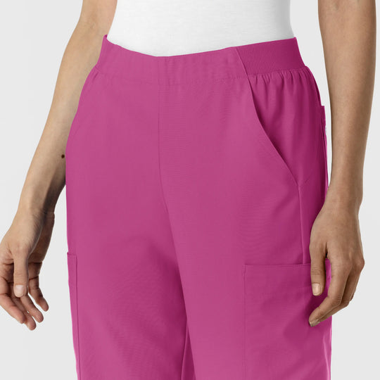 Wink Scrubs Women's Cargo Utility Scrub Pant Raspberry | scrub-supply.com