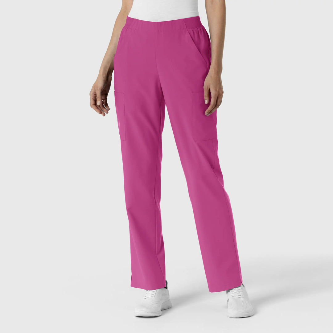 Wink Scrubs Women's Cargo Utility Scrub Pant Raspberry | scrub-supply.com