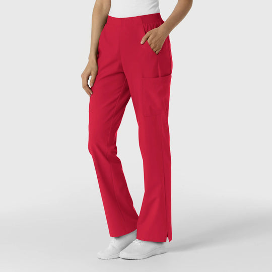 Wink Scrubs Women's Cargo Utility Scrub Pant Red | scrub-supply.com