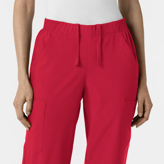 Wink Scrubs Women's Cargo Utility Scrub Pant Red | scrub-supply.com