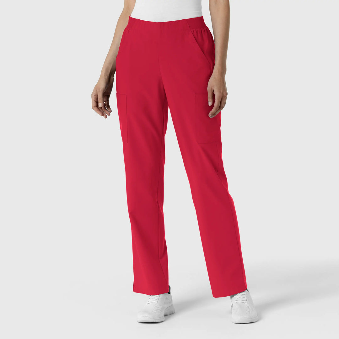 Wink Scrubs Women's Cargo Utility Scrub Pant Red | scrub-supply.com