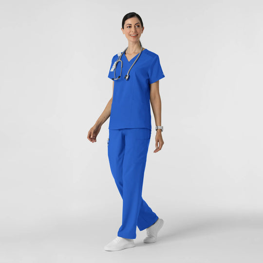 Wink Scrubs Women's Cargo Utility Scrub Pant Royal Blue | scrub-supply.com