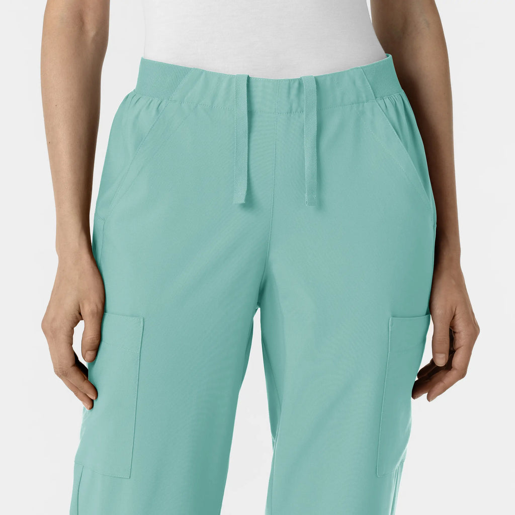Wink Scrubs Women's Cargo Utility Scrub Pant Turquoise | scrub-supply.com