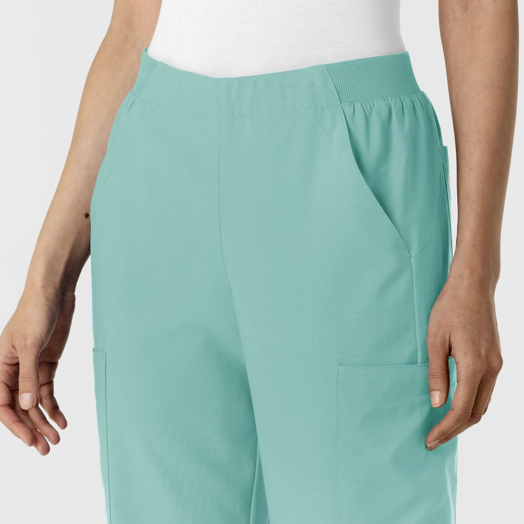 Wink Scrubs Women's Cargo Utility Scrub Pant Turquoise | scrub-supply.com
