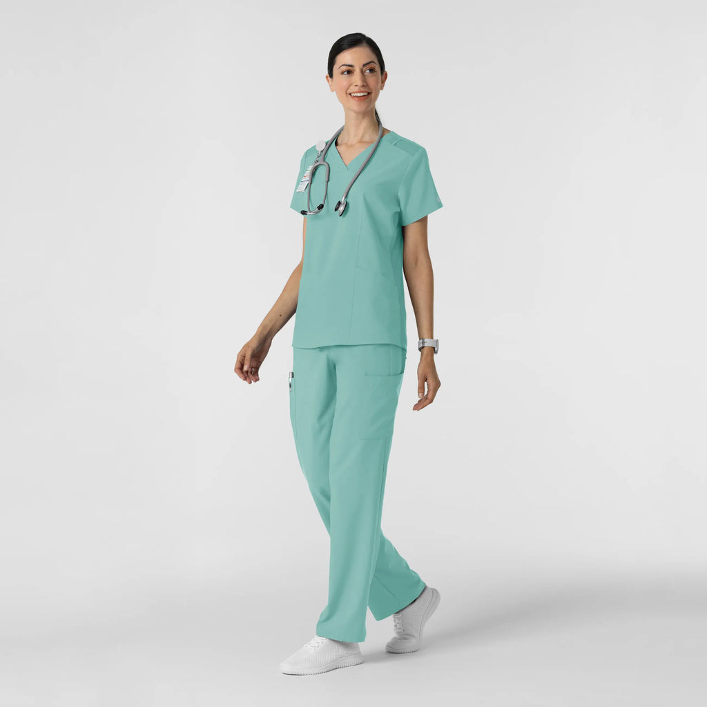 Wink Scrubs Women's Cargo Utility Scrub Pant Turquoise | scrub-supply.com