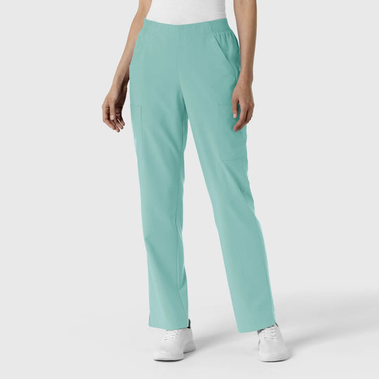 Wink Scrubs Women's Cargo Utility Scrub Pant Turquoise | scrub-supply.com