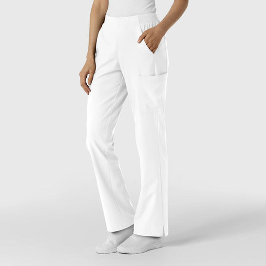 Wink Scrubs Women's Cargo Utility Scrub Pant White | scrub-supply.com