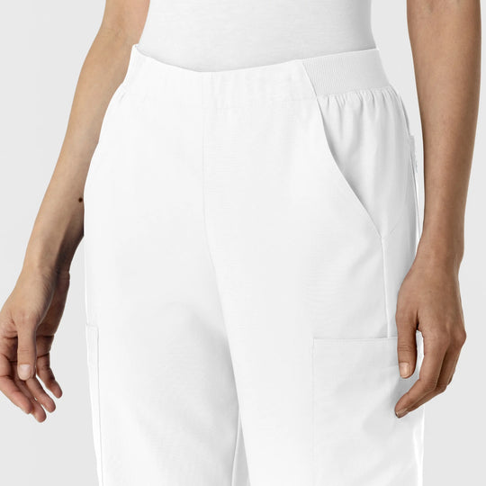 Wink Scrubs Women's Cargo Utility Scrub Pant White | scrub-supply.com