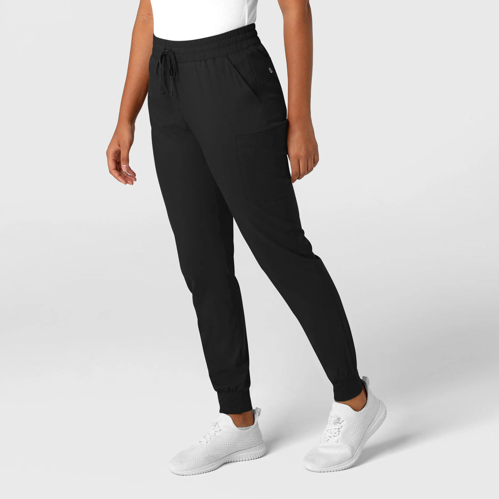 Wink Scrubs Women's Boundless Jogger Scrub Pant Black | scrub-supply.com