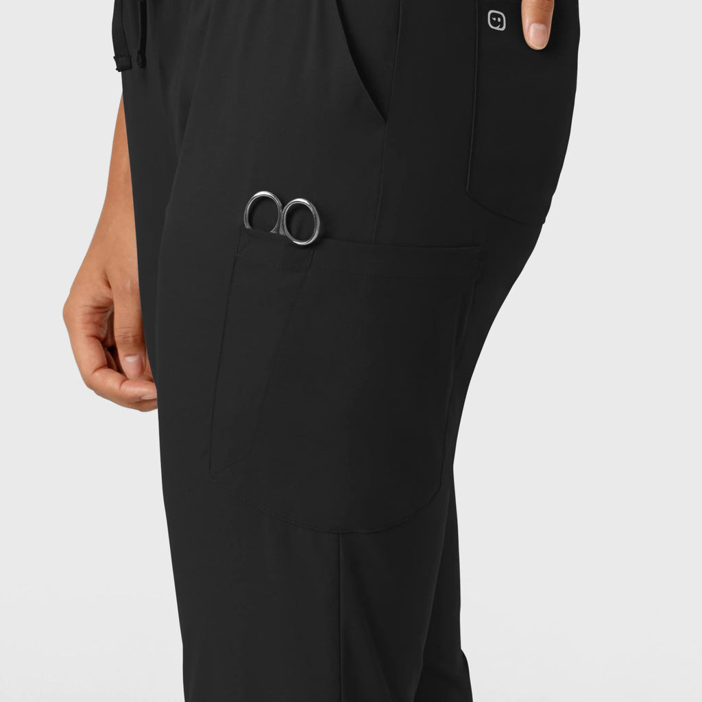 Wink Scrubs Women's Boundless Jogger Scrub Pant Black | scrub-supply.com