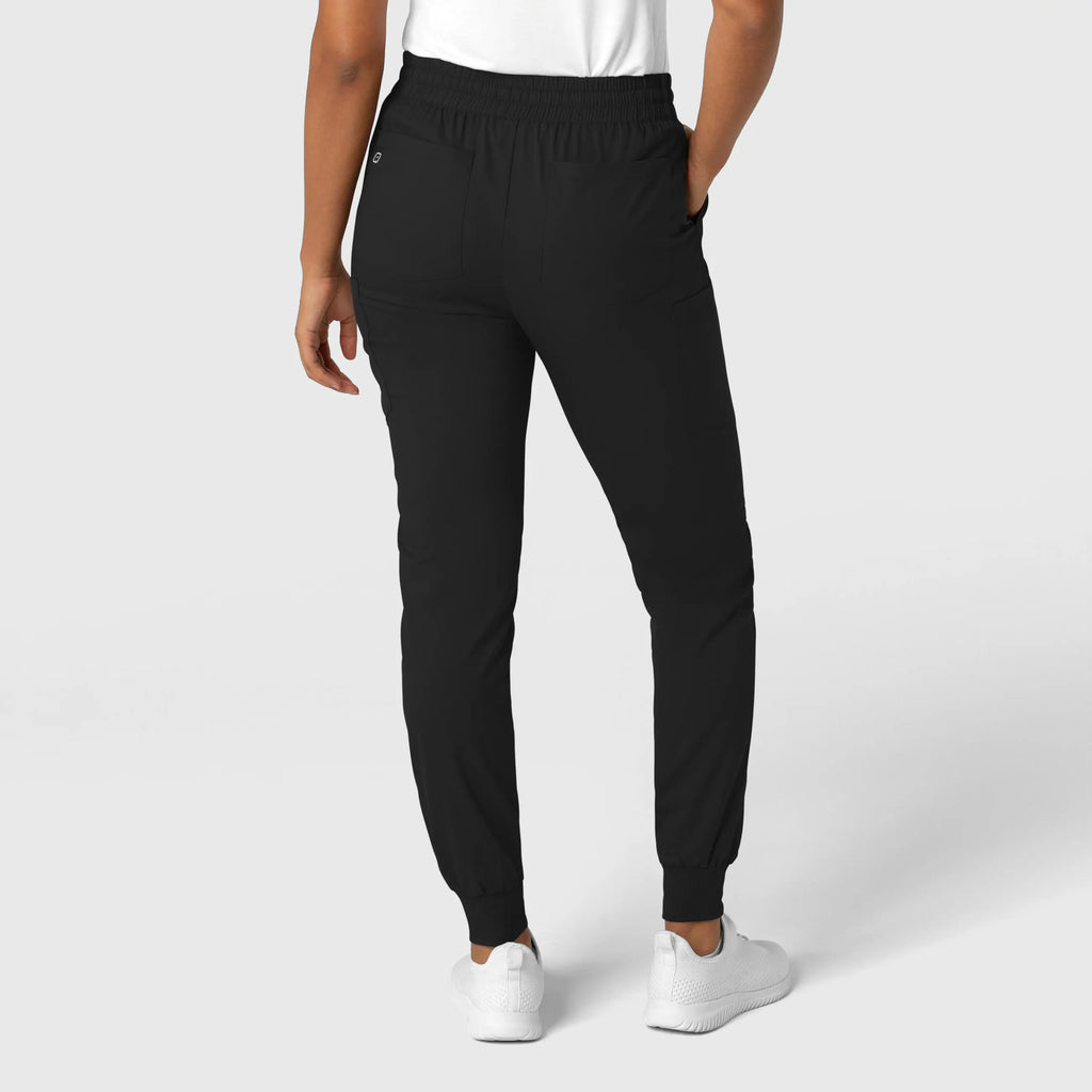 Wink Scrubs Women's Boundless Jogger Scrub Pant Black | scrub-supply.com