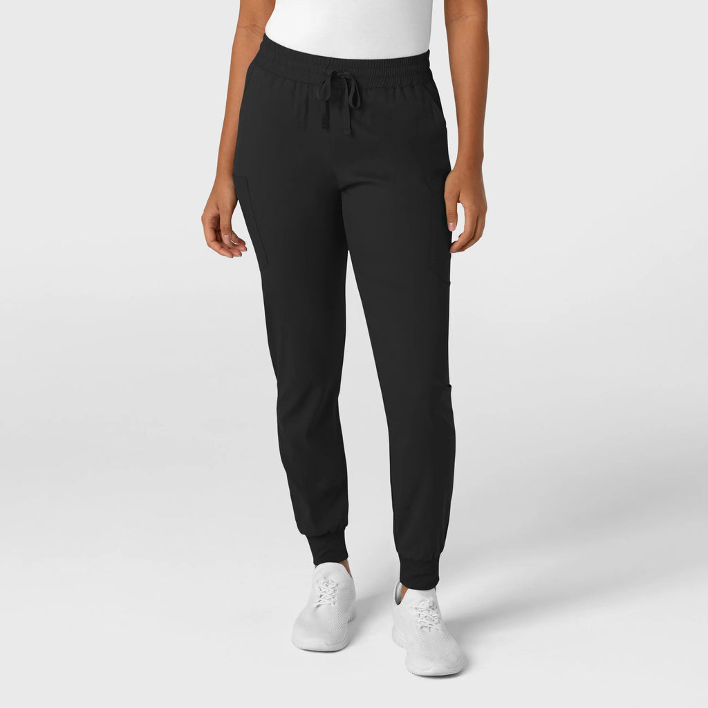 Wink Scrubs Women's Boundless Jogger Scrub Pant Black | scrub-supply.com