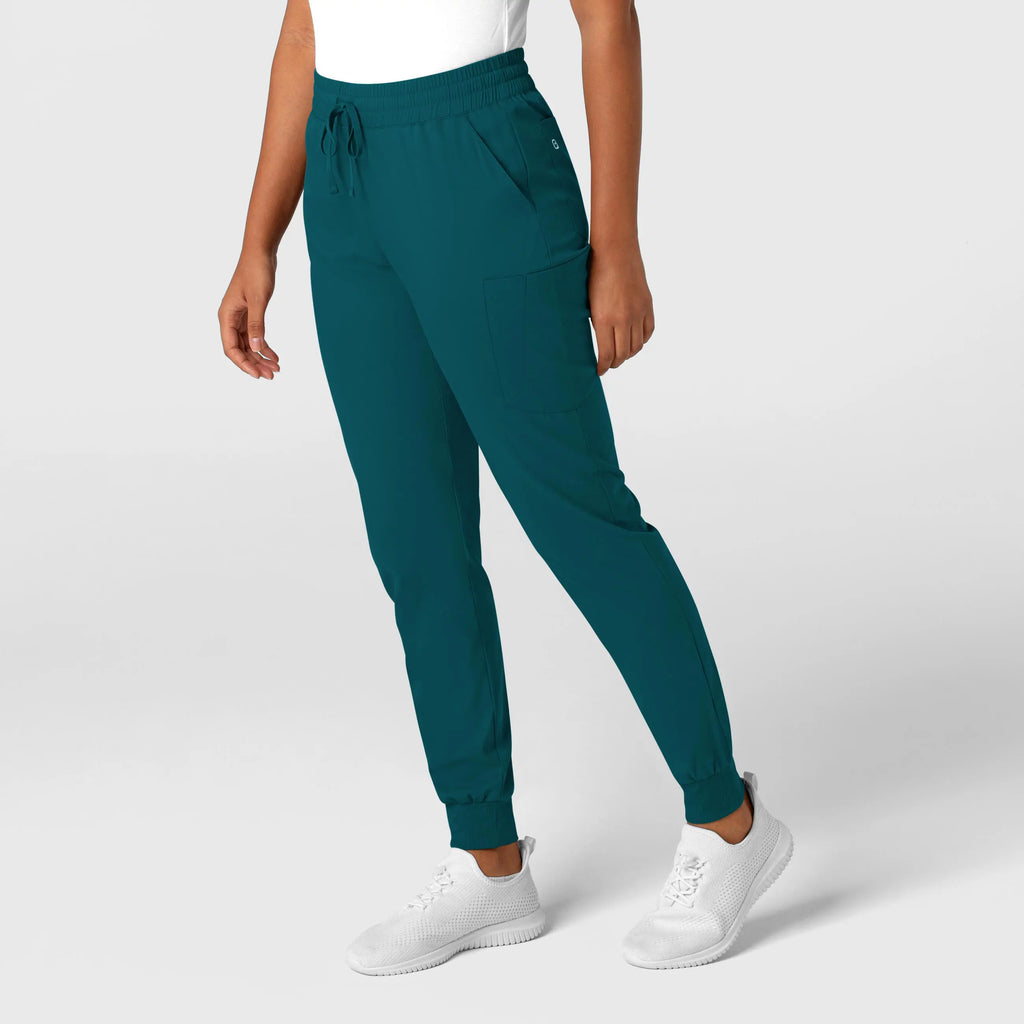 Wink Scrubs Women's Boundless Jogger Scrub Pant Caribbean Blue | scrub-supply.com