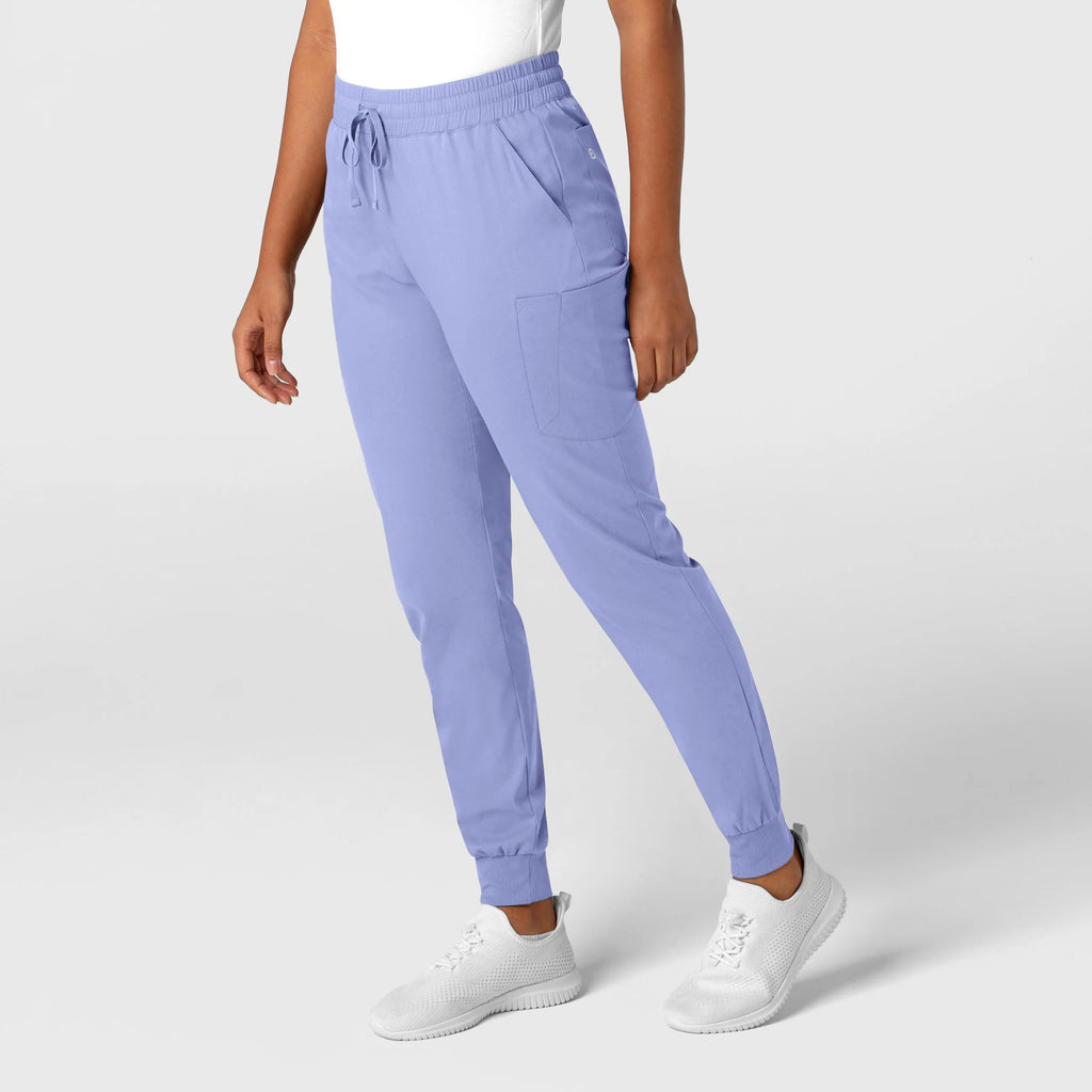 Wink Scrubs Women's Boundless Jogger Scrub Pant Ceil Blue | scrub-supply.com