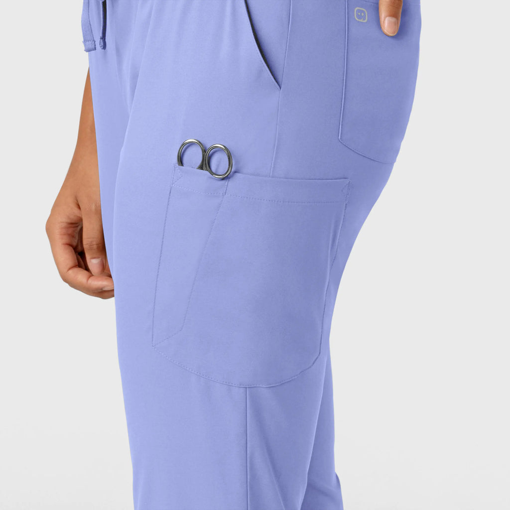 Wink Scrubs Women's Boundless Jogger Scrub Pant Ceil Blue | scrub-supply.com