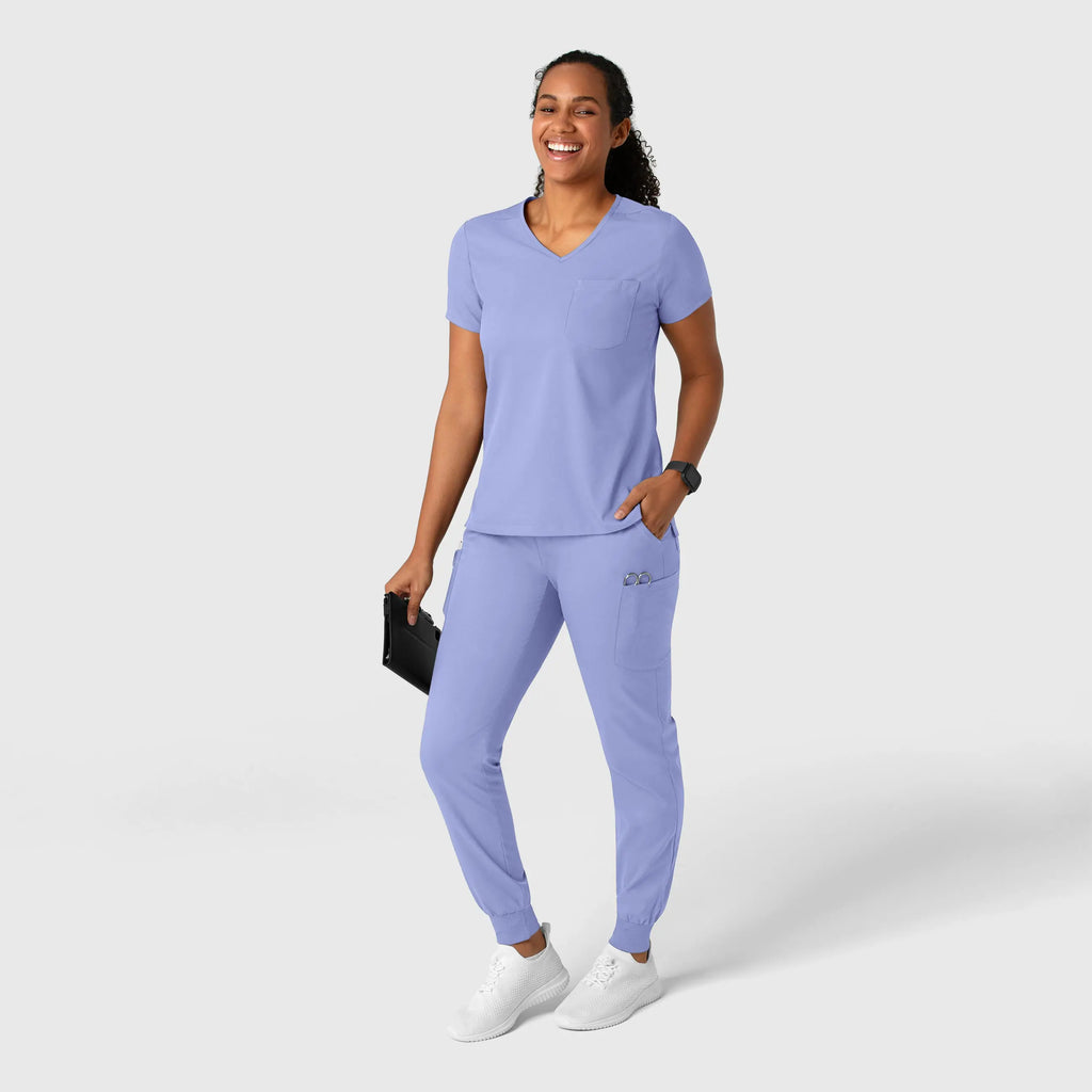 Wink Scrubs Women's Boundless Jogger Scrub Pant Ceil Blue | scrub-supply.com