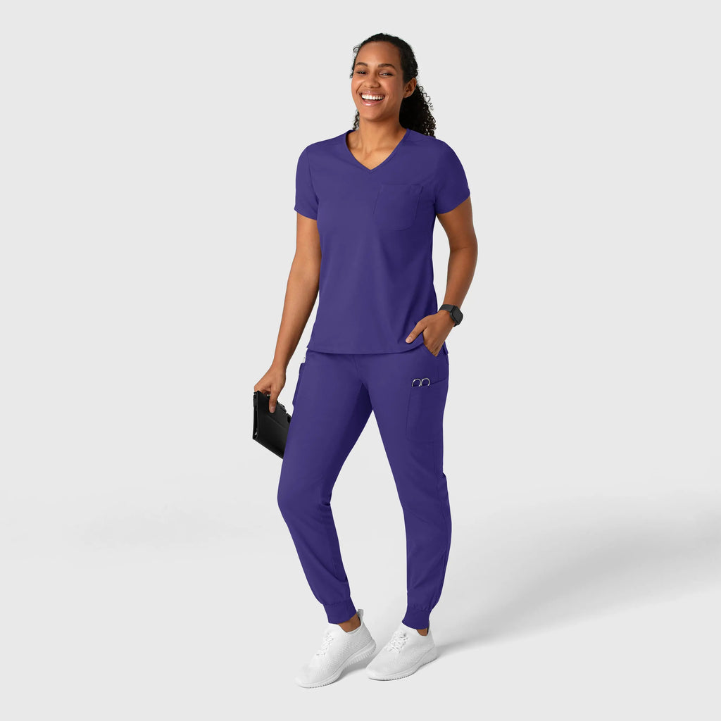 Wink Scrubs Women's Boundless Jogger Scrub Pant Grape | scrub-supply.com