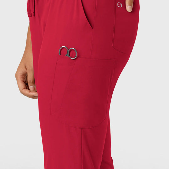Wink Scrubs Women's Boundless Jogger Scrub Pant Red | scrub-supply.com