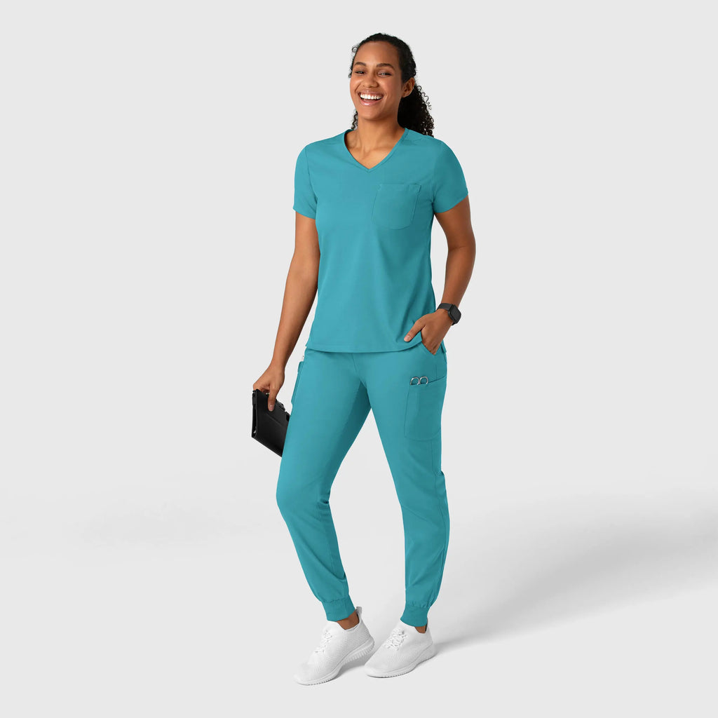 Wink Scrubs Women's Boundless Jogger Scrub Pant Teal | scrub-supply.com