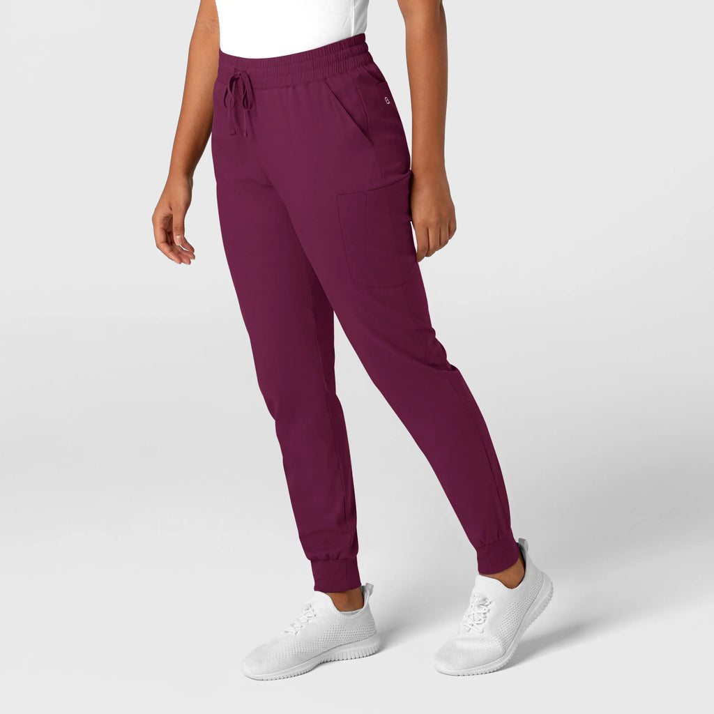 Wink Scrubs Women's Boundless Jogger Scrub Pant Wine | scrub-supply.com