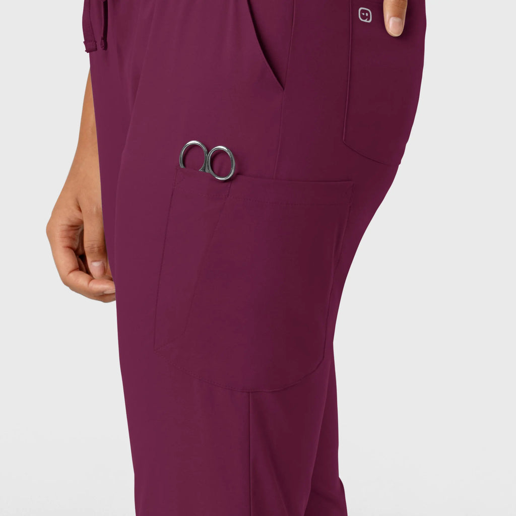 Wink Scrubs Women's Boundless Jogger Scrub Pant Wine | scrub-supply.com