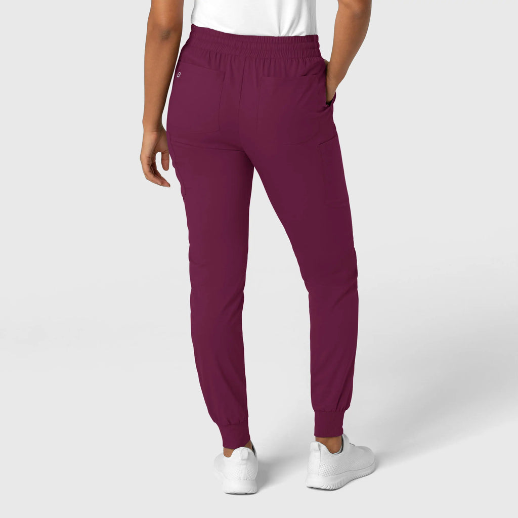 Wink Scrubs Women's Boundless Jogger Scrub Pant Wine | scrub-supply.com