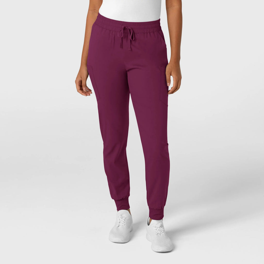 Wink Scrubs Women's Boundless Jogger Scrub Pant Wine | scrub-supply.com