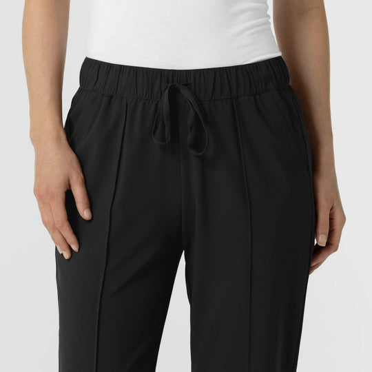 Wink Scrubs Women's Pintuck Scrub Pant Black | scrub-supply.com