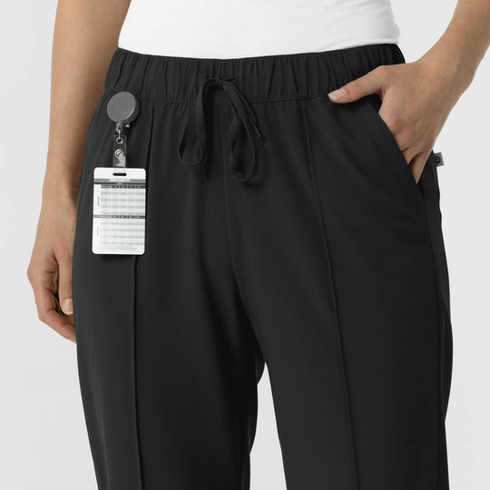 Wink Scrubs Women's Pintuck Scrub Pant Black | scrub-supply.com