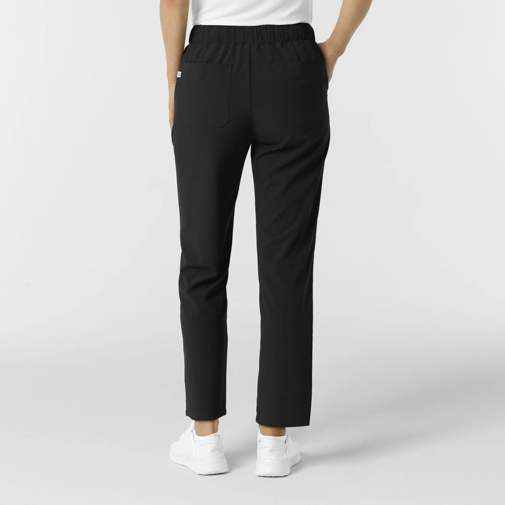 Wink Scrubs Women's Pintuck Scrub Pant Black | scrub-supply.com