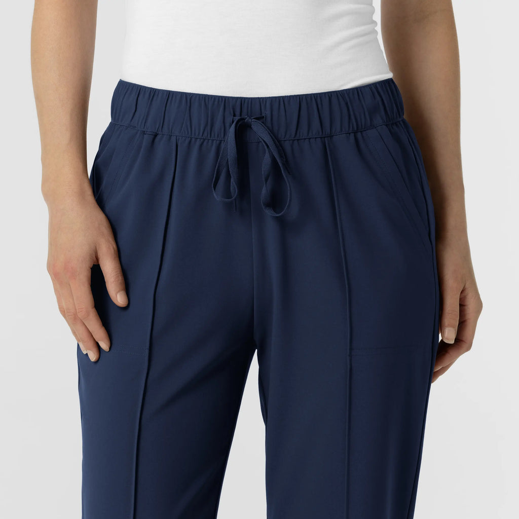 Wink Scrubs Women's Pintuck Scrub Pant Navy | scrub-supply.com