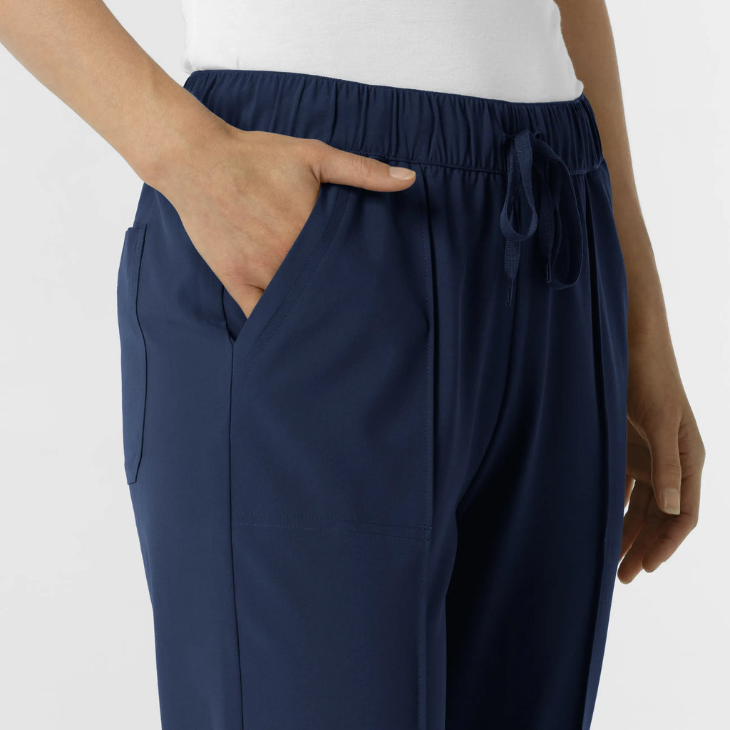 Wink Scrubs Women's Pintuck Scrub Pant Navy | scrub-supply.com