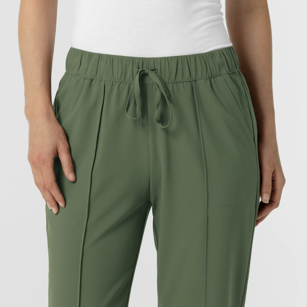 Wink Scrubs Women's Pintuck Scrub Pant Olive | scrub-supply.com