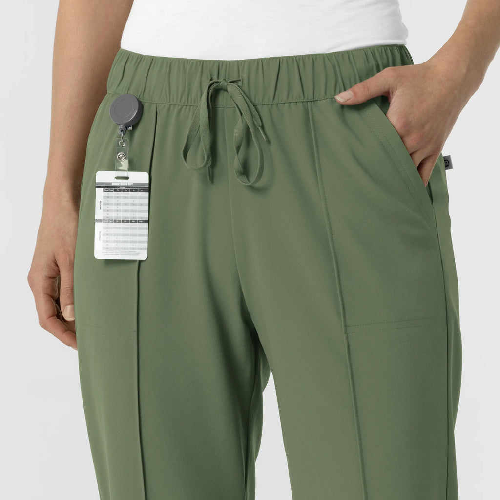 Wink Scrubs Women's Pintuck Scrub Pant Olive | scrub-supply.com