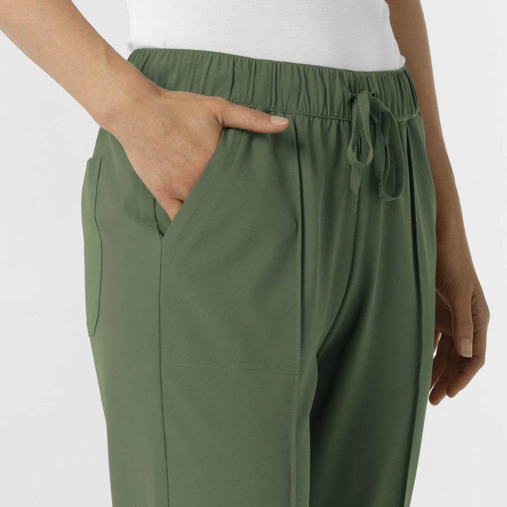 Wink Scrubs Women's Pintuck Scrub Pant Olive | scrub-supply.com