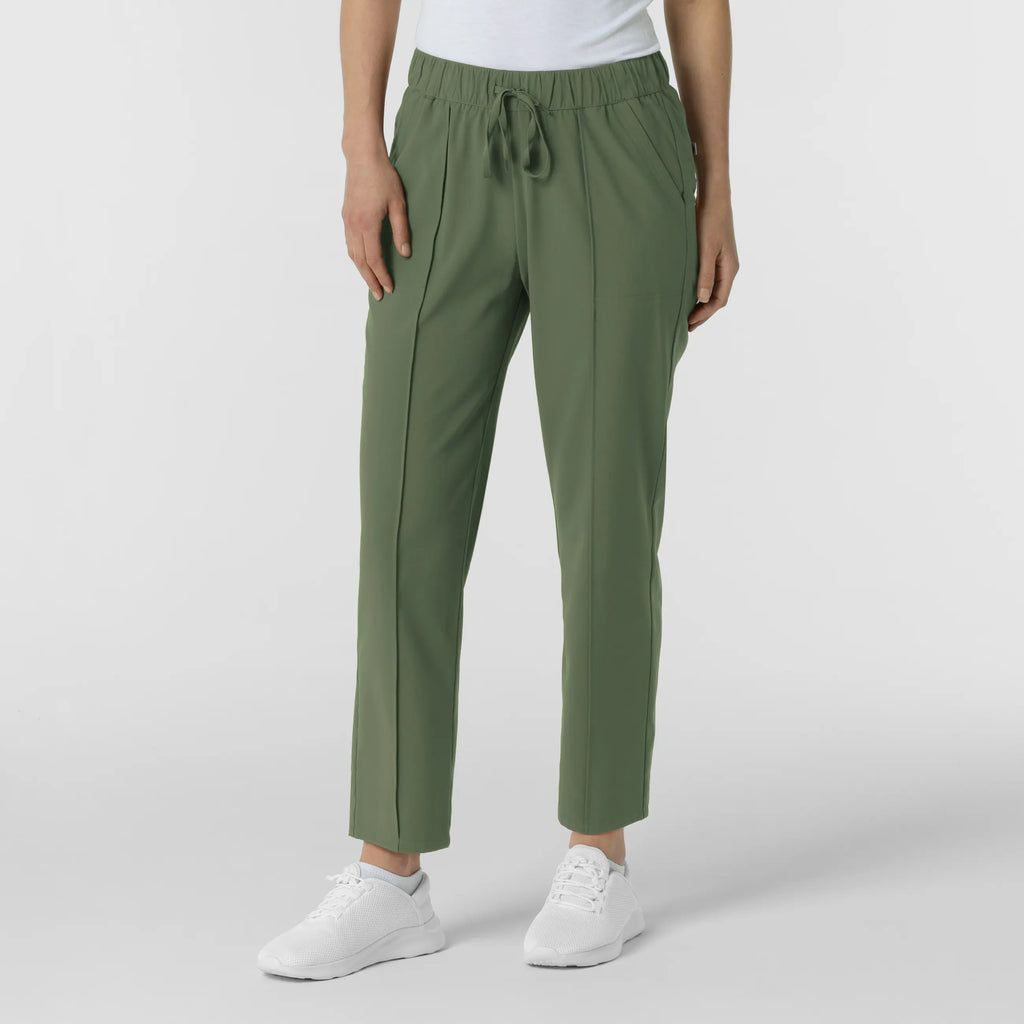 Wink Scrubs Women's Pintuck Scrub Pant Olive | scrub-supply.com