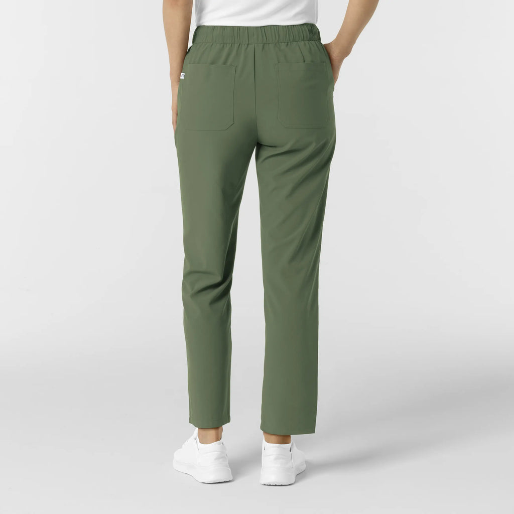 Wink Scrubs Women's Pintuck Scrub Pant Olive | scrub-supply.com