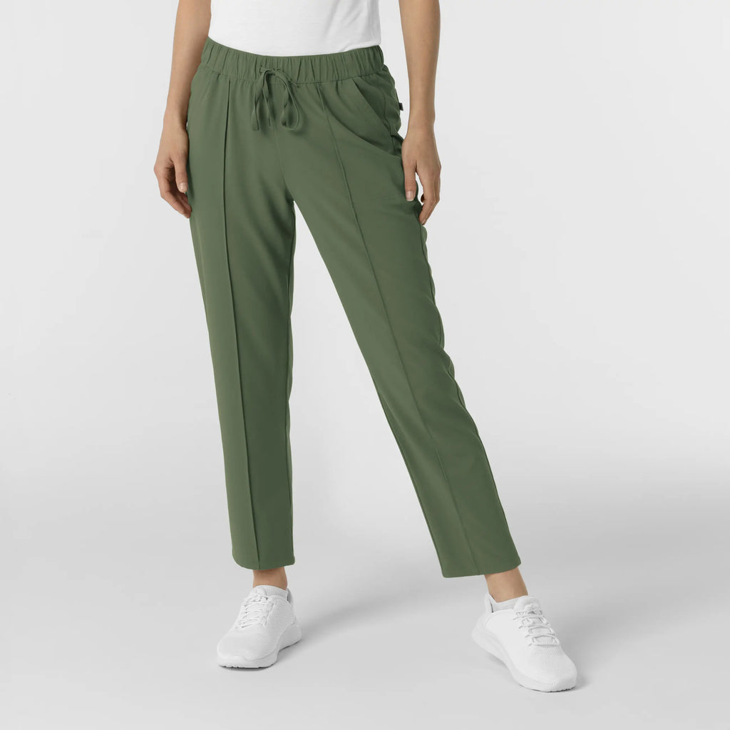 Wink Scrubs Women's Pintuck Scrub Pant Olive | scrub-supply.com