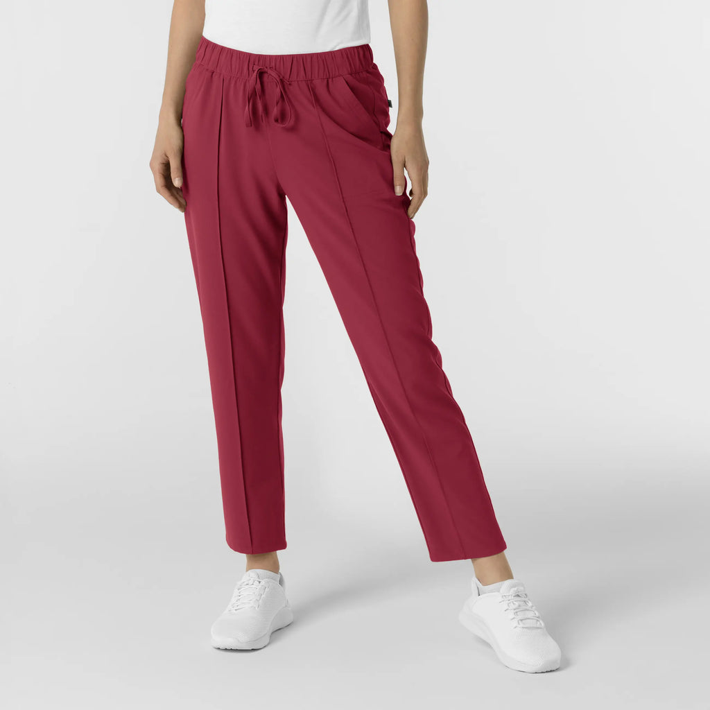 Wink Scrubs Women's Pintuck Scrub Pant Ruby | scrub-supply.com