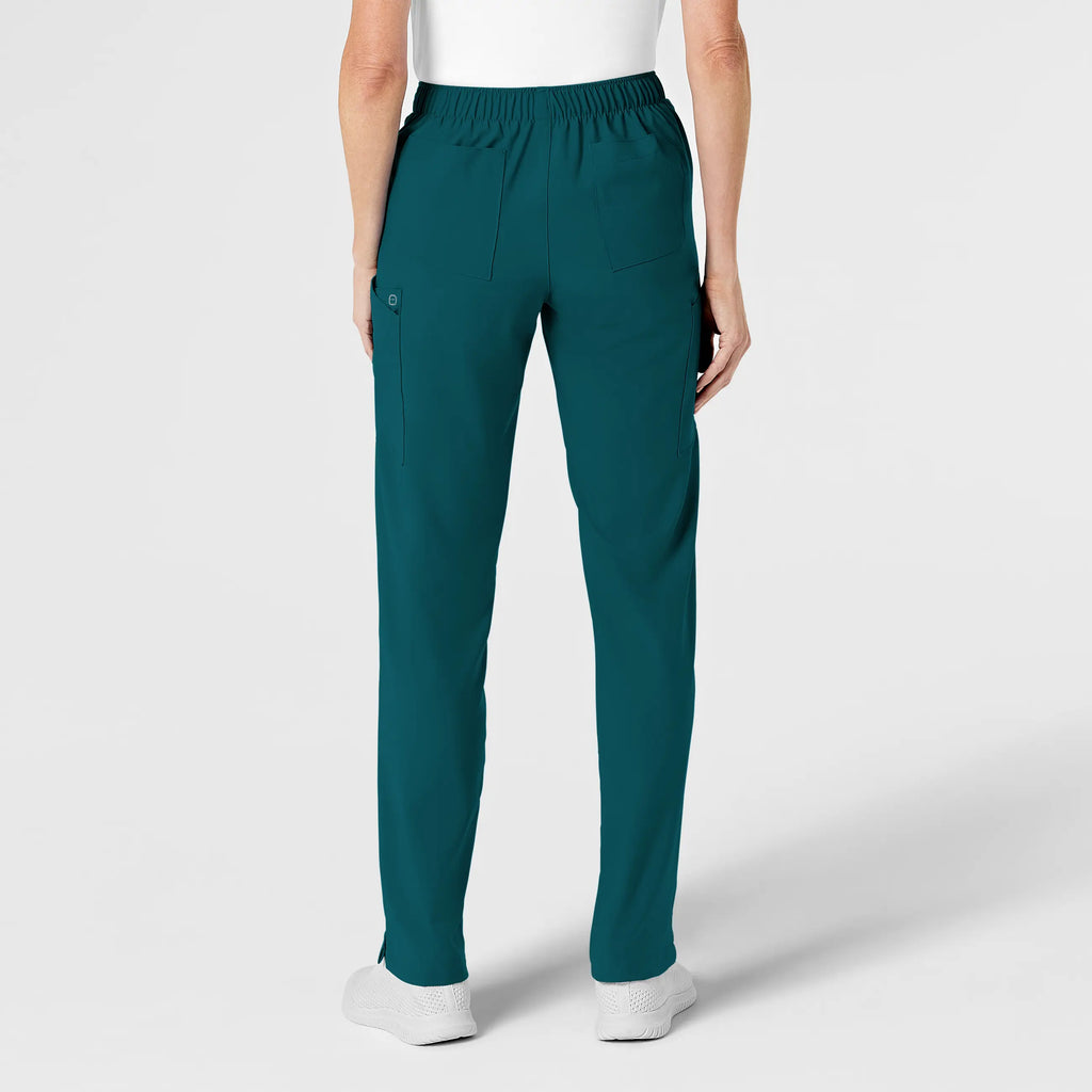 Wink Scrubs Women's Flat Front Cargo Scrub Pant Caribbean Blue | scrub-supply.com