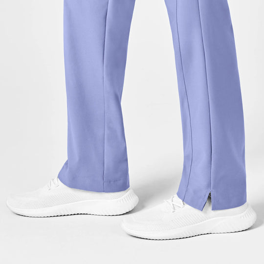 Wink Scrubs Women's Flat Front Cargo Scrub Pant Ceil Blue | scrub-supply.com