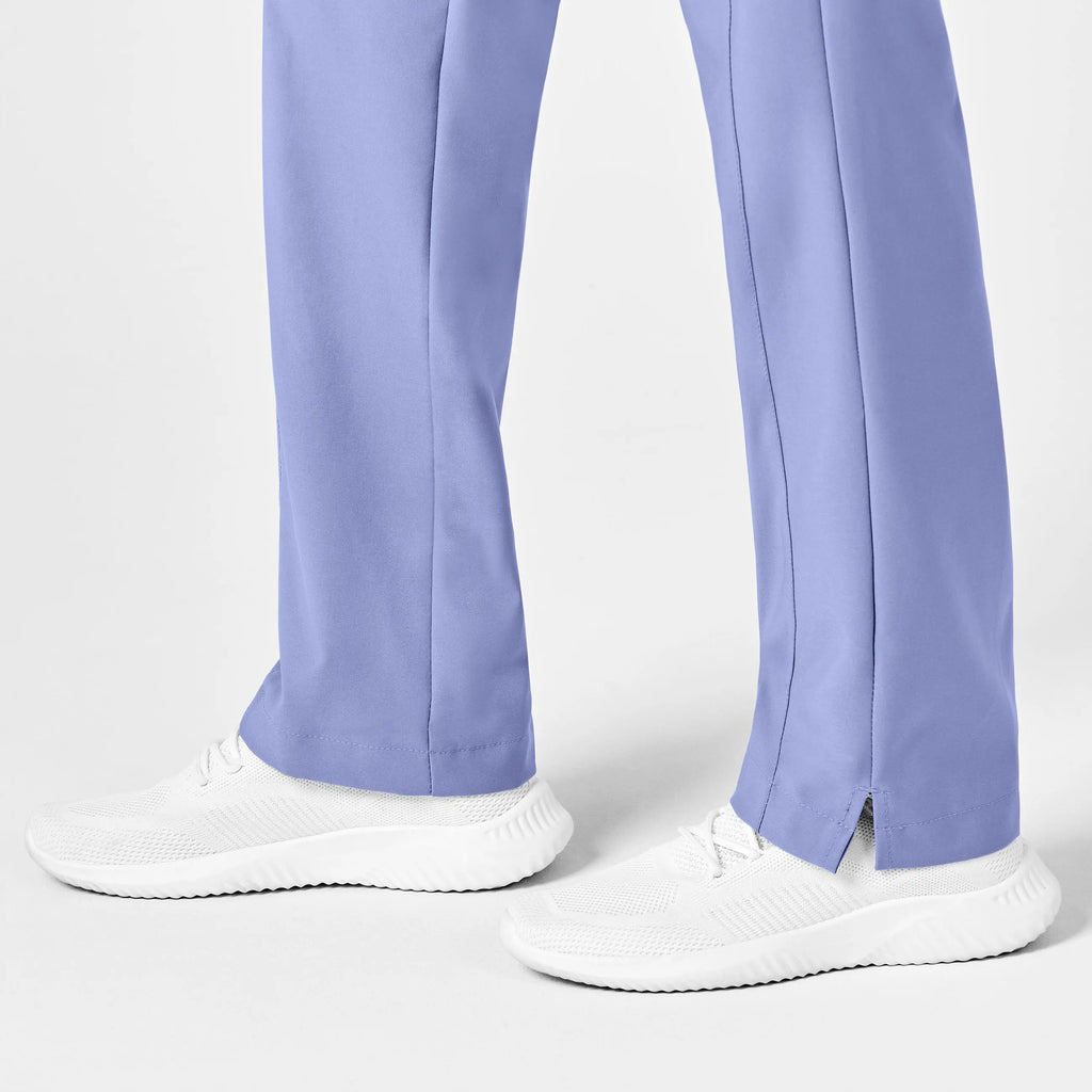 Wink Scrubs Women's Flat Front Cargo Scrub Pant Ceil Blue | scrub-supply.com