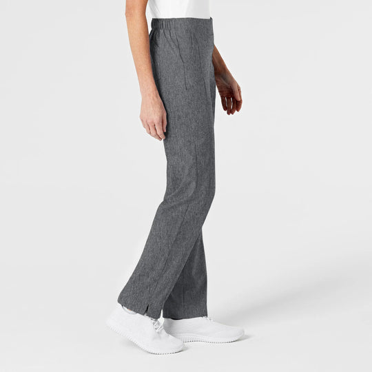 Wink Scrubs Women's Flat Front Cargo Scrub Pant Charcoal Heather | scrub-supply.com