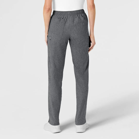 Wink Scrubs Women's Flat Front Cargo Scrub Pant Charcoal Heather | scrub-supply.com