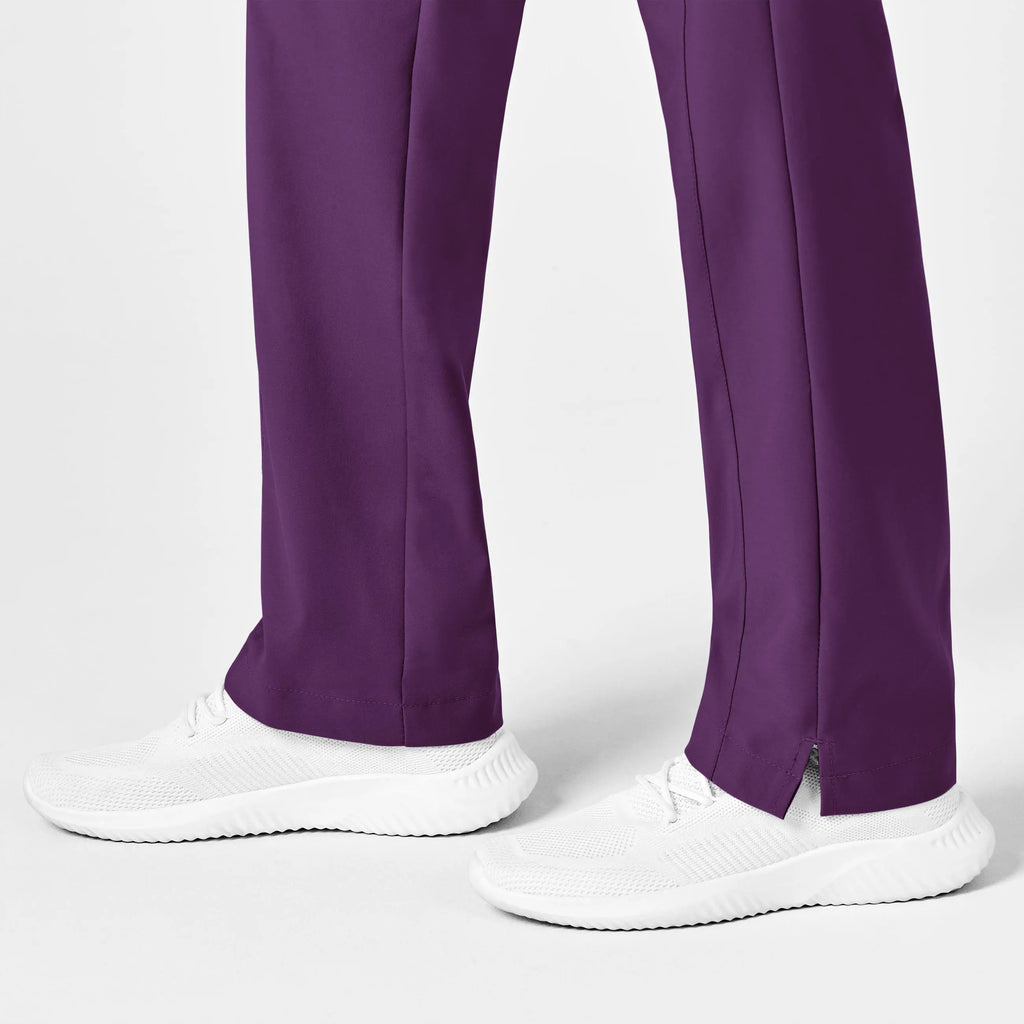 Wink Scrubs Women's Flat Front Cargo Scrub Pant Eggplant | scrub-supply.com