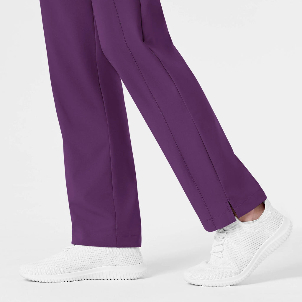 Wink Scrubs Women's Flat Front Cargo Scrub Pant Eggplant | scrub-supply.com