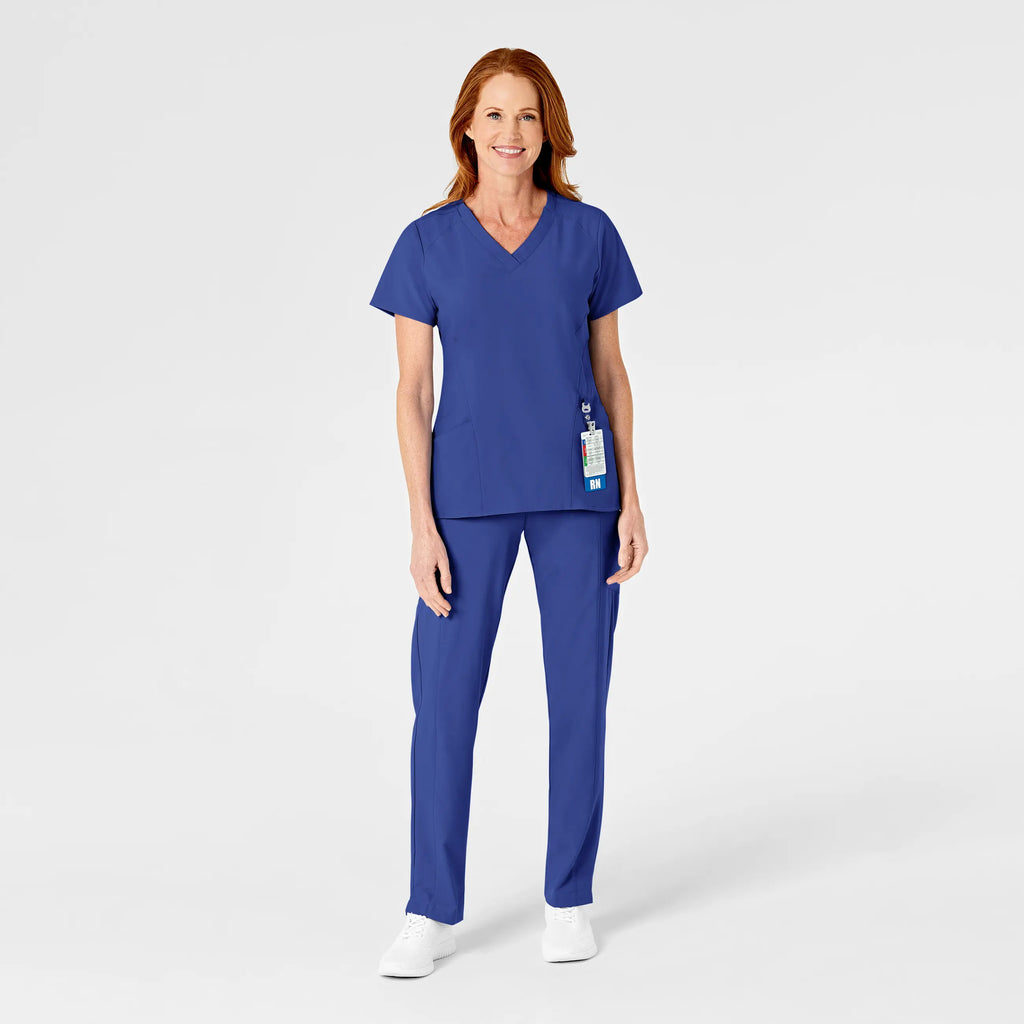 Wink Scrubs Women's Flat Front Cargo Scrub Pant Galaxy Blue | scrub-supply.com